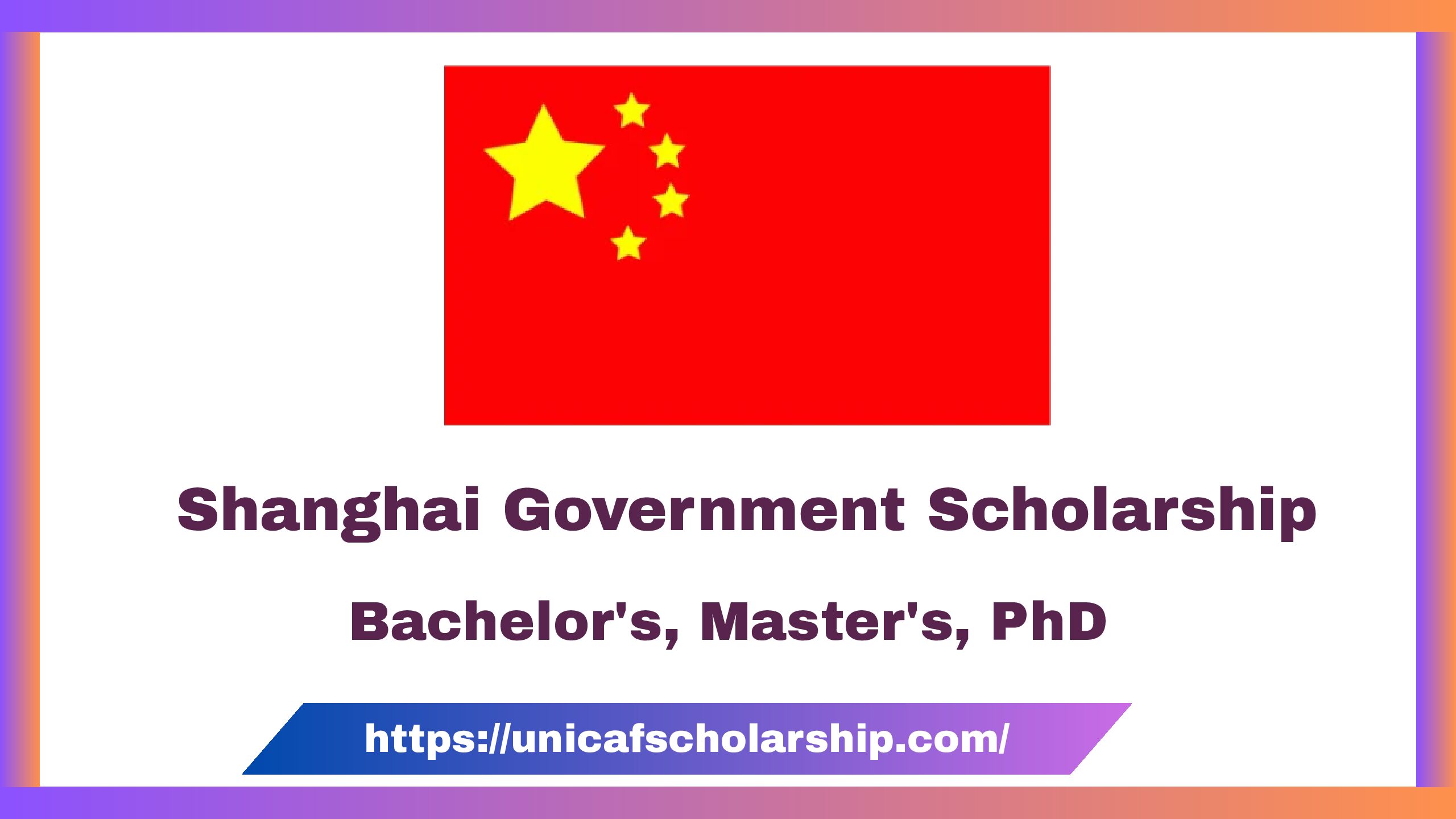 Shanghai Government Scholarship 2027 | Without IELTS