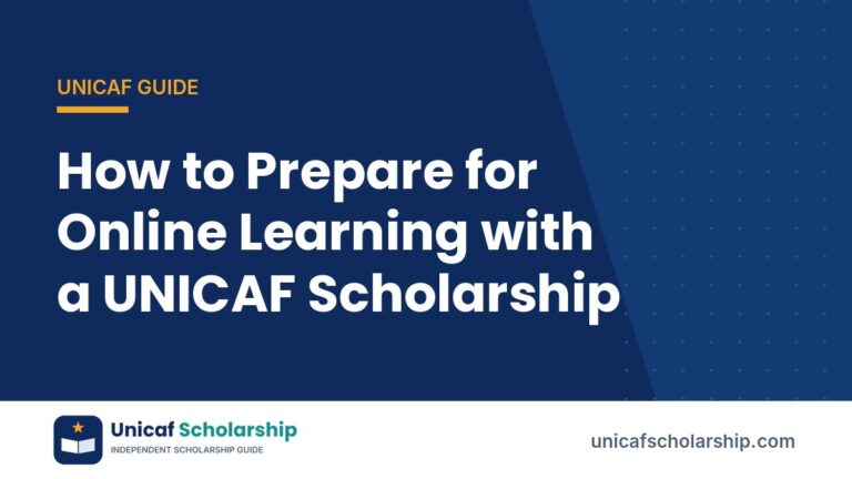How to Prepare for Online Learning with a UNICAF Scholarship